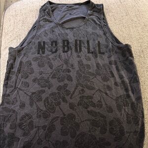 NOBULL Charcoal Floral Tank Top